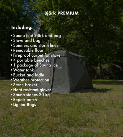 Bast Portable Sauna –  Premium Quality & Easy to Use • Made in Sweden