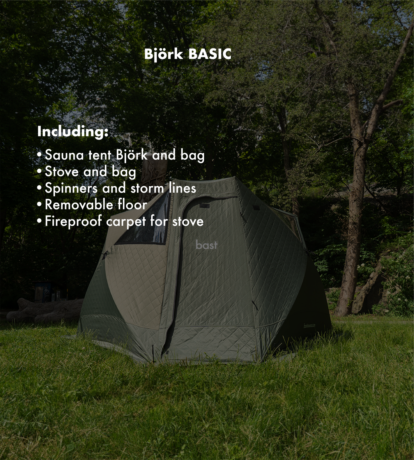 Bast Portable Sauna –  Premium Quality & Easy to Use • Made in Sweden
